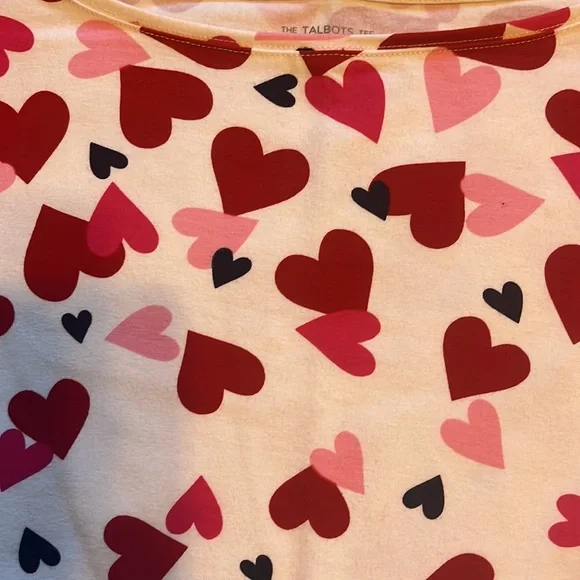 Talbots heart top - Picture 2 of 6